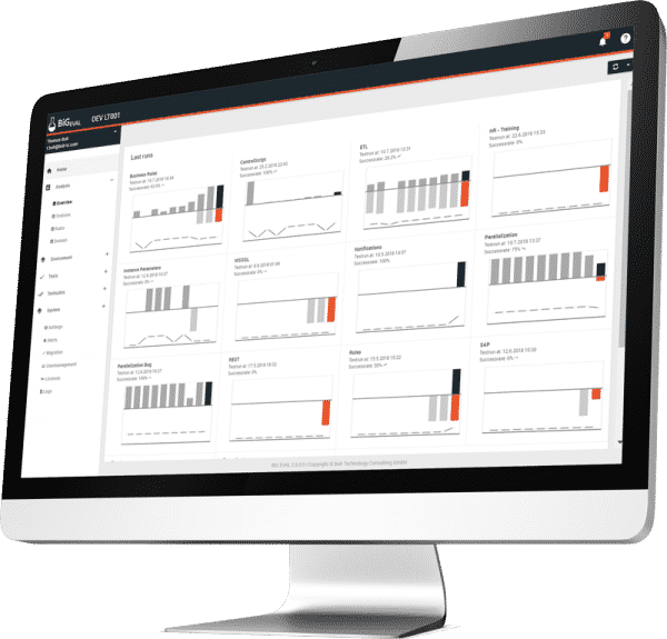 Screenshot of BiG EVAL Dashboard Screenshot of BiG EVAL Dashboard